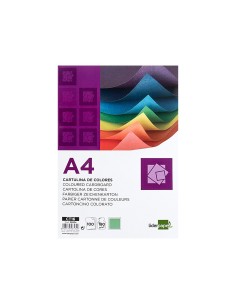 CI | Cartulina liderpapel a4 180g/m2 verde billar paquete... 2