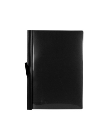 CI | Carpeta liderpapel dossier pinza lateral 45325 polipropileno din a4 negro 60 hojas pinza deslizante