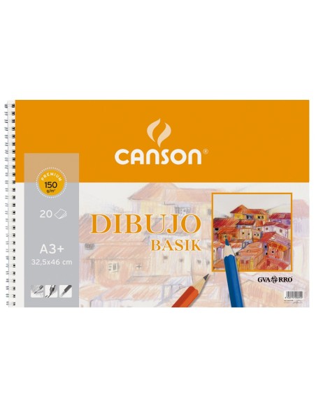 CI | Bloc dibujo basik din a3 32.5x46 cm 20 hojas de 150 gramos