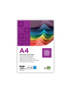CI | Cartulina liderpapel a4 180g/m2 azul paquete de 100 2