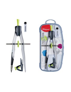 CI | Compas maped 291010 con bigotera abrazadera y...