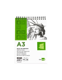CI | Bloc dibujo liderpapel esbozos espiral a3 297x420mm... 2