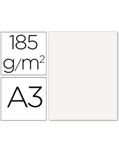 CI | Cartulina guarro din a3 blanco 185 gr paquete 50 h