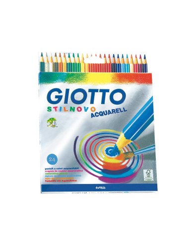 CI | Lapices de colores giotto stilnovo acuarelables caja de 24 colores