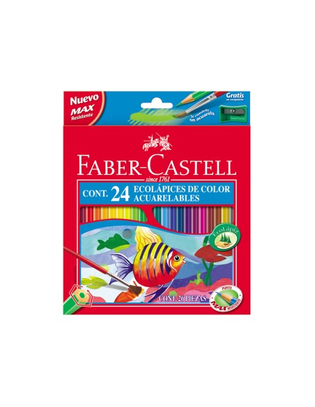 CI | Lapices de colores faber-castell acuarelables c/ 24 surtidos