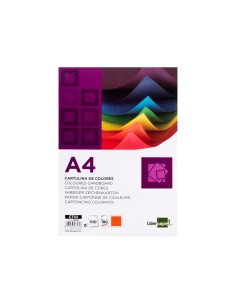 CI | Cartulina liderpapel a4 180g/m2 naranja fuerte... 2