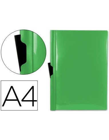 CI | Carpeta liderpapel dossier pinza lateral 45303 polipropileno din a4 verde cla30 hojas pinza deslizante