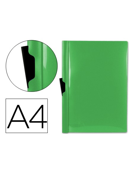 CI | Carpeta liderpapel dossier pinza lateral 45303 polipropileno din a4 verde cla30 hojas pinza deslizante