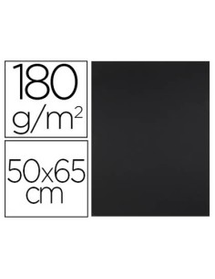 CI | Cartulina liderpapel 50x65 cm 180g/m2 negro paquete...