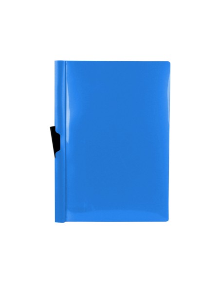 CI | Carpeta liderpapel dossier pinza lateral polipropileno din a4 azul translucido 60 hojas pinza deslizante