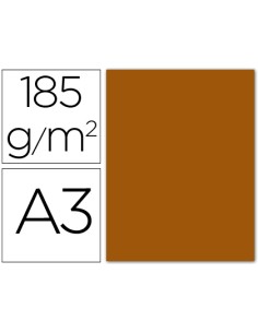 CI | Cartulina guarro din a3 cuero 185 gr paquete 50 h