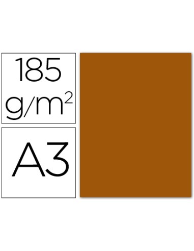 CI | Cartulina guarro din a3 cuero 185 gr paquete 50 h