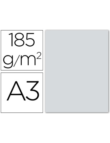 CI | Cartulina guarro din a3 gris perla 185 gr paquete 50 h