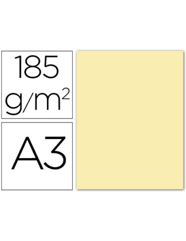 CI | Cartulina guarro din a3 crema 185 gr paquete 50 h