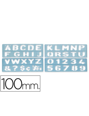 CI | Plantilla rotulacion 1800 -letras y numeros de 100 mm