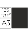 CI | Cartulina guarro din a3 negro 185 gr paquete 50 h
