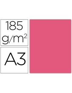 CI | Cartulina guarro din a3 fucsia 185 gr paquete 50 h