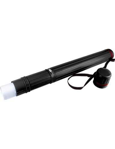 CI | Portaplanos plastico liderpapel diametro 9 cm extensible hasta 125 cm negro
