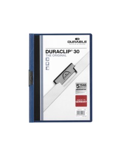 CI | Carpeta duraclip dossier pinza lateral azul oscuro... 2