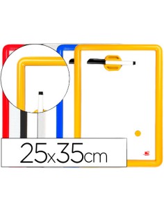 CI | Pizarra blanca magnetica 25x35 cm -rotulador y borrador