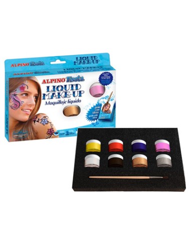 CI | Maquillaje liquido set de 8 colores surtidos mas pincel