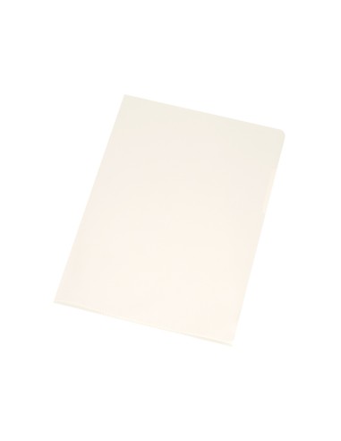 CI | Carpeta dossier uñero plastico q-connect din a4 120 micras transparente caja de 100 unidades