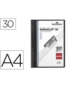 CI | Carpeta duraclip dossier pinza lateral negro...