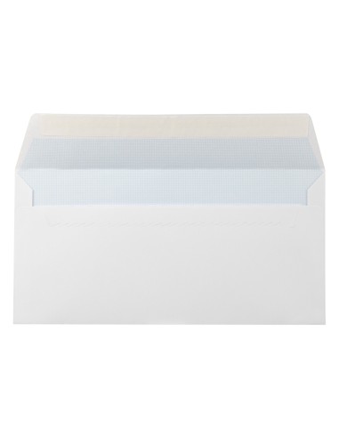 CI | Sobre liderpapel n.2 blanco din americano 110x220mm tira de silicona open system caja de 500 unidades