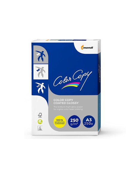 CI | Papel fotocopiadora color copy glossy din a3 250 gramos paquete de 125 hojas