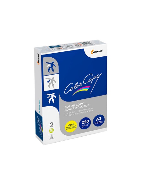 CI | Papel fotocopiadora color copy glossy din a3 250 gramos paquete de 125 hojas