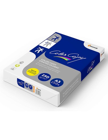 CI | Papel fotocopiadora color copy glossy din a3 250 gramos paquete de 125 hojas