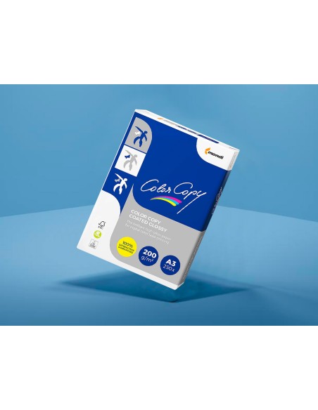 CI | Papel fotocopiadora color copy glossy din a3 250 gramos paquete de 125 hojas