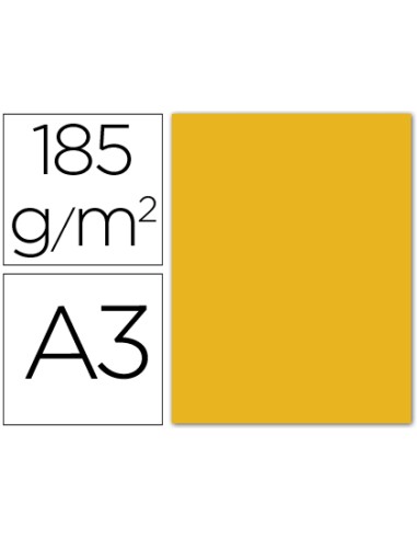 CI | Cartulina guarro din a3 oro 185 gr paquete 50 h