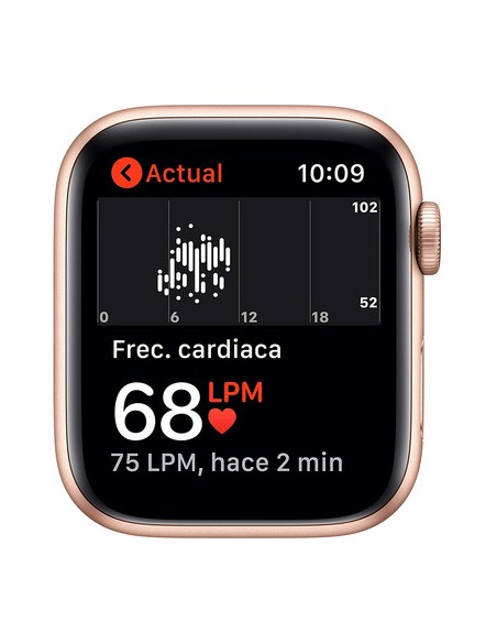 Apple Watch SE/ GPS/ Cellular/ 44mm/ Caja de Aluminio en Oro/ Correa Loop Deportiva Ciruela