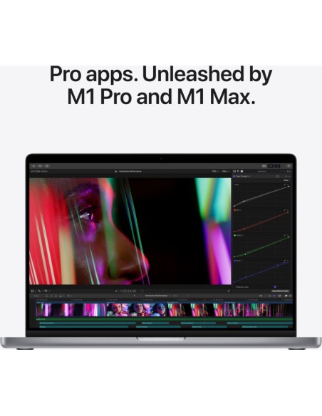 Apple Macbook Pro 16"/ M1 Max 10-Core CPU/ 32GB/ 1TB SSD/ 32-Core GPU/ Gris Espacial