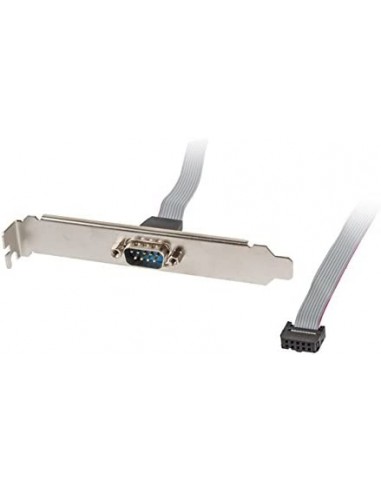 Adaptador puerto serie para conectar a placa base lanberg br-0001-s - conectores com 9 pin macho / hembra 10 pin - cable 40cm