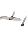 Adaptador puerto serie para conectar a placa base lanberg br-0001-s - conectores com 9 pin macho / hembra 10 pin - cable 40cm