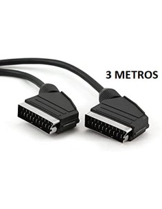 Cable euroconector lanberg ca-eueu-10cc-0030-bk - scart...