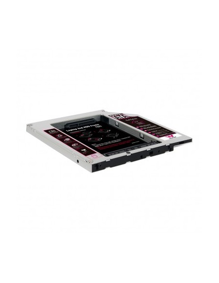 Adaptador para portátil woxter hdd caddy 20 - para sustituir dvd por hd/ssd de 2.5'/6.35cm 9.5mm - incluye destornillador y 