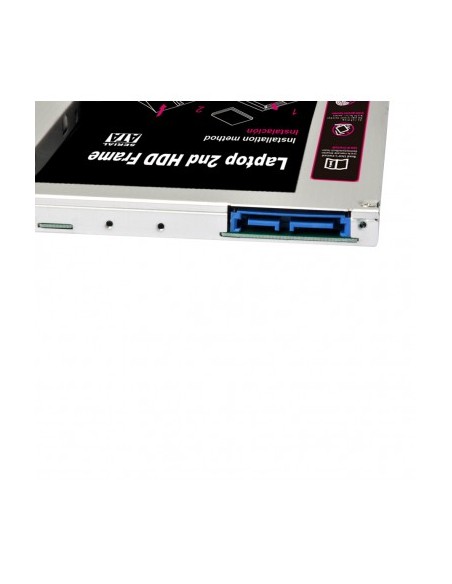 Adaptador para portátil woxter hdd caddy 20 - para sustituir dvd por hd/ssd de 2.5'/6.35cm 9.5mm - incluye destornillador y 
