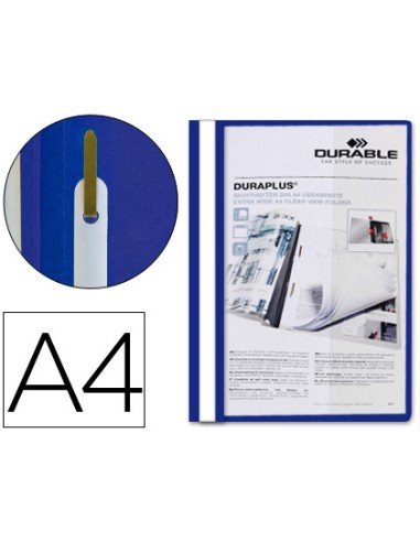 CI | Carpeta duraplus din a4 con fastener azul durable