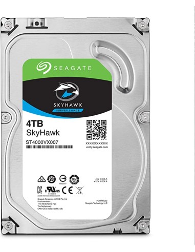 Disco Duro Seagate SkyHawk Surveillance 4TB/ 3.5"/ SATA III/ 64MB