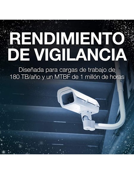 Disco Duro Seagate SkyHawk Surveillance 4TB/ 3.5"/ SATA III/ 64MB