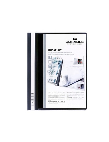 CI | Carpeta duraplus din a4 con fastener negro durable