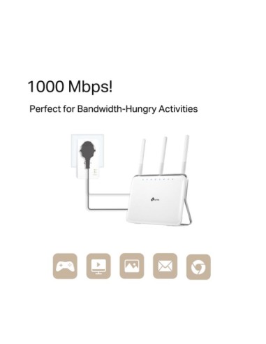 Adaptador Powerline TP-Link TL-PA7017 1000Mbps/...