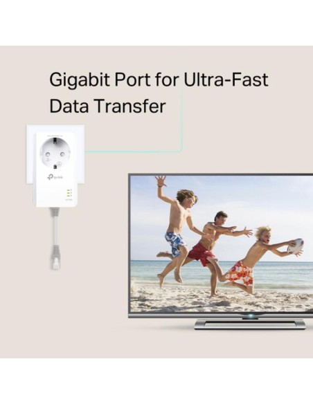 Adaptador Powerline TP-Link TL-PA7017 1000Mbps/ Alcance 300m
