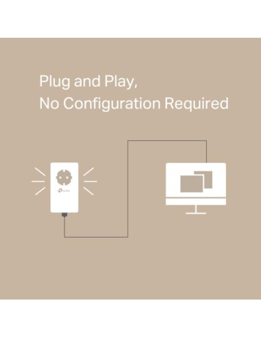 Adaptador Powerline TP-Link TL-PA7017 1000Mbps/...