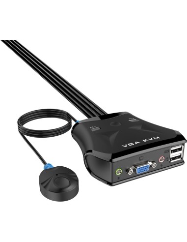 Conmutador SVGA Aisens A111-0411/ 2PC con 1...
