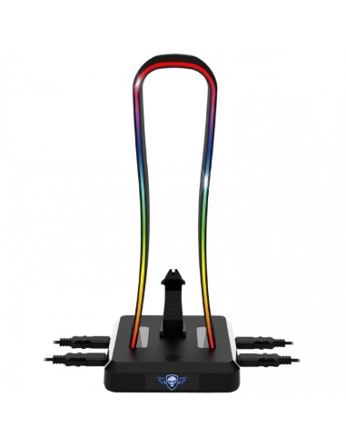 Soporte para Auriculares Spirit Of Gamer Sentinel/ 4 USB/ RGB