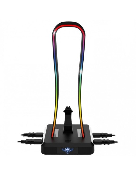 Soporte para Auriculares Spirit Of Gamer Sentinel/ 4 USB/ RGB